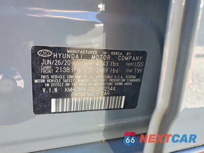 Zdjęcie 13 z 13 samochodu: 2020 HYUNDAI IONIQ LIMITED VIN:KMHC85LJ2LU072544 - miniatura
