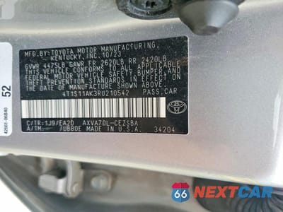 Zdjęcie 13 z 13 samochodu: 2024 TOYOTA CAMRY SE VIN:4T1S11AK3RU210542 - miniatura