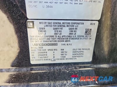 Zdjęcie 13 z 13 samochodu: 2019 BUICK ENVISION 4D 4WD VIN:LRBFX2SA3KD008093 - miniatura