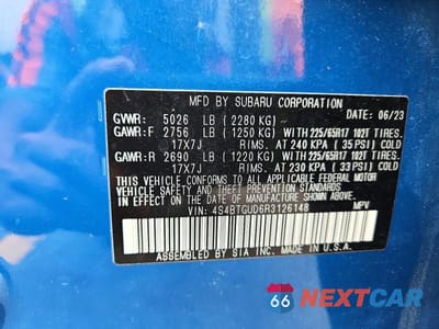 Zdjęcie 12 z 12 samochodu: 2024 SUBARU OUTBACK WILDERNESS VIN:4S4BTGUD6R3126148 - miniatura