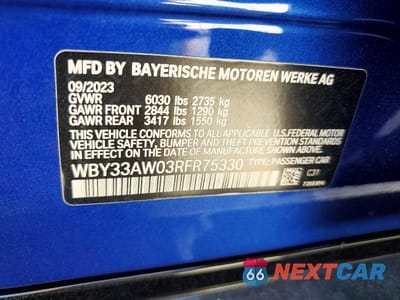 Zdjęcie 12 z 12 samochodu: 2024 BMW I4 M50 VIN:WBY33AW03RFR75330 - miniatura