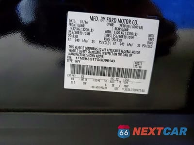 Zdjęcie 13 z 13 samochodu: 2016 FORD EXPLORER SPORT VIN:1FM5K8GT7GGB96143 - miniatura