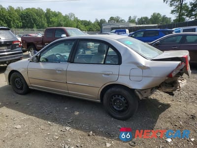 Drugie zdjęcie samochodu z przodu: 2002 HONDA CIVIC LX VIN:1HGES16692L005069 - miniatura