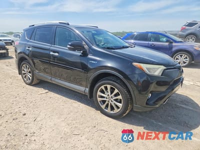 Czwarte zdjęcie samochodu z boku: 2018 TOYOTA RAV4 HV LIMITED VIN:JTMDJREV9JD165059 - miniatura
