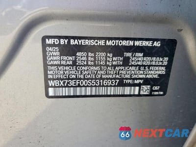 Zdjęcie 13 z 13 samochodu: 2025 BMW X1 XDRIVE28I VIN:WBX73EF00S5316937 - miniatura