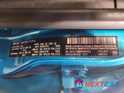 Zdjęcie 13 z 13 samochodu: 2021 JEEP RENEGADE LATITUDE VIN:ZACNJDBB9MPM47920 - miniatura