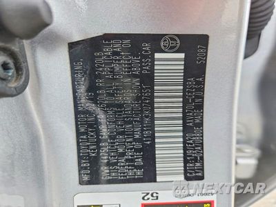 Zdjęcie 12 z 12 samochodu: 2019 TOYOTA CAMRY SE VIN:4T1B11HK3KU747651 - miniatura