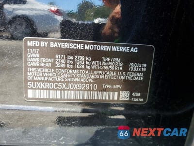 Zdjęcie 14 z 14 samochodu: 2018 BMW X5 XDRIVE35I VIN:5UXKR0C5XJ0X92910 - miniatura
