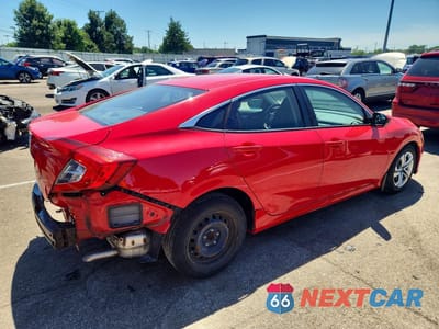 Trzecie zdjęcie samochodu z tyłu: 2018 HONDA CIVIC LX VIN:2HGFC2F5XJH503596 - miniatura
