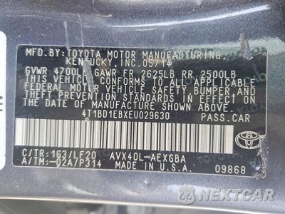 Zdjęcie 12 z 12 samochodu: 2014 TOYOTA AVALON HYBRID XLE PREMIUM VIN:4T1BD1EBXEU029630 - miniatura