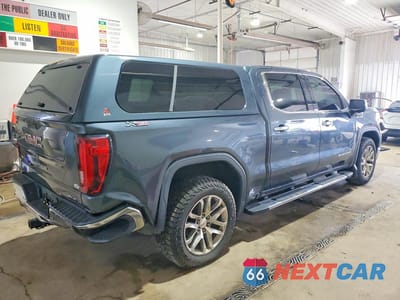 Trzecie zdjęcie samochodu z tyłu: 2020 GMC SIERRA K1500 SLT VIN:3GTU9DED0LG190635 - miniatura