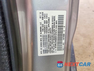 Zdjęcie 13 z 13 samochodu: 2014 HONDA ODYSSEY EXL VIN:5FNRL5H68EB137474 - miniatura