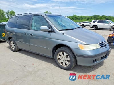 Czwarte zdjęcie samochodu z boku: 2002 HONDA ODYSSEY EXL VIN:5FNRL18022B033966 - miniatura