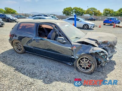 Czwarte zdjęcie samochodu z boku: 1993 HONDA CIVIC DX VIN:2HGEH2462PH510284 - miniatura