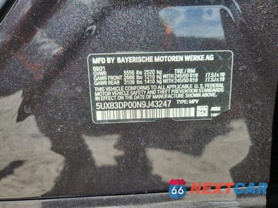 Zdjęcie 14 z 14 samochodu: 2022 BMW X3 M40I VIN:5UX83DP00N9J43247 - miniatura