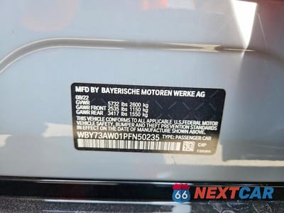 Zdjęcie 12 z 12 samochodu: 2023 BMW I4 EDRIVE 40 VIN:WBY73AW01PFN50235 - miniatura