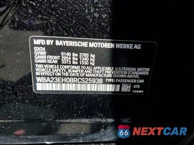 Zdjęcie 12 z 12 samochodu: 2024 BMW 740 I VIN:WBA23EH08RCS25938 - miniatura