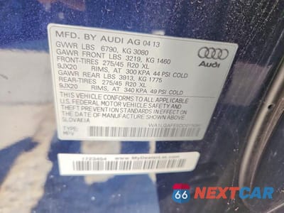 Zdjęcie 13 z 13 samochodu: 2013 AUDI Q7 PREMIUM PLUS VIN:WA1LGAFE5DD015085 - miniatura