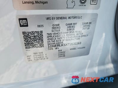 Zdjęcie 13 z 13 samochodu: 2026 CHEVROLET TRAVERSE RS VIN:1GNERLKSXTJ131163 - miniatura
