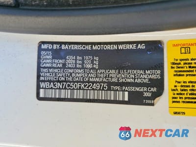 Zdjęcie 12 z 12 samochodu: 2015 BMW 428 I VIN:WBA3N7C50FK224975 - miniatura