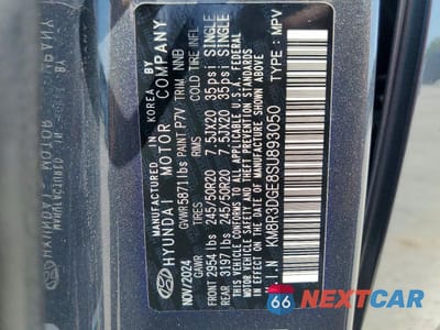 Zdjęcie 14 z 14 samochodu: 2025 HYUNDAI PALISADE XRT VIN:KM8R3DGE8SU893050 - miniatura