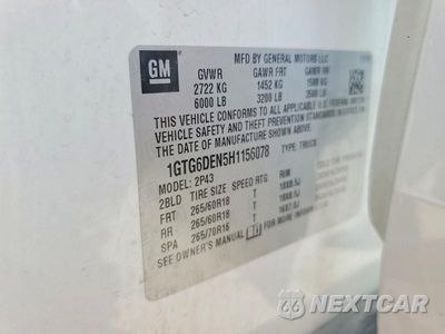 Zdjęcie 12 z 12 samochodu: 2017 GMC CANYON SLT VIN:1GTG6DEN5H1156078 - miniatura