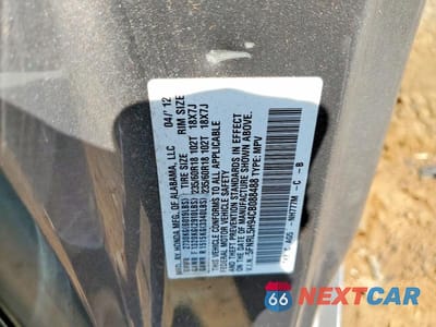 Zdjęcie 13 z 13 samochodu: 2012 HONDA ODYSSEY TOURING VIN:5FNRL5H94CB088488 - miniatura