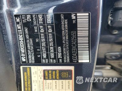 Zdjęcie 13 z 13 samochodu: 2012 MERCEDES-BENZ ML 350 BLUETEC VIN:4JGDA2EBXCA025650 - miniatura