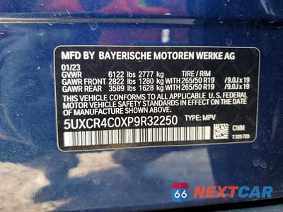 Zdjęcie 13 z 13 samochodu: 2023 BMW X5 SDRIVE 40I VIN:5UXCR4C0XP9R32250 - miniatura