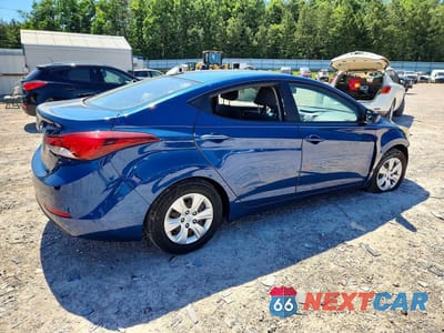 Trzecie zdjęcie samochodu z tyłu: 2016 HYUNDAI ELANTRA SE VIN:KMHDH4AE3GU607407 - miniatura