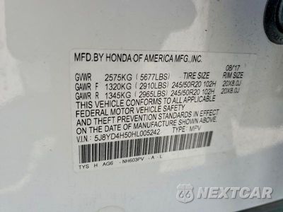 Zdjęcie 13 z 13 samochodu: 2017 ACURA MDX TECHNOLOGY VIN:5J8YD4H50HL005242 - miniatura