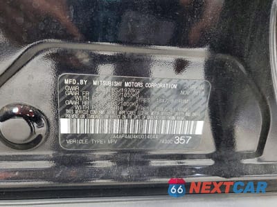 Zdjęcie 12 z 12 samochodu: 2019 MITSUBISHI OUTLANDER SPORT SE VIN:JA4AP4AU4KU014644 - miniatura