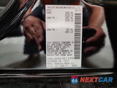 Zdjęcie 13 z 13 samochodu: 2025 NISSAN ALTIMA SV VIN:1N4BL4DV0SN367599 - miniatura