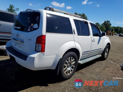 Trzecie zdjęcie samochodu z tyłu: 2010 NISSAN PATHFINDER S VIN:5N1AR1NB8AC604126 - miniatura