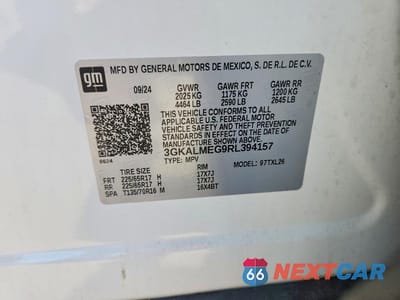 Zdjęcie 13 z 13 samochodu: 2024 GMC TERRAIN SLE VIN:3GKALMEG9RL394157 - miniatura