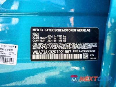 Zdjęcie 12 z 12 samochodu: 2024 BMW 2ER 228XI VIN:WBA73AK02R7R21887 - miniatura