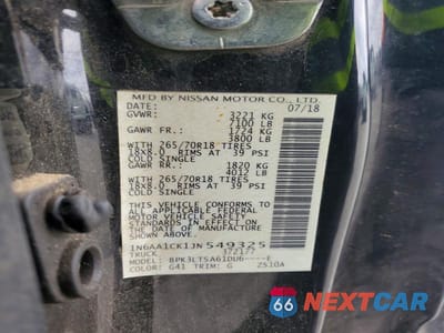 Zdjęcie 12 z 12 samochodu: 2018 NISSAN TITAN S VIN:1N6AA1CK1JN549325 - miniatura