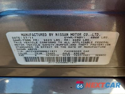 Zdjęcie 12 z 12 samochodu: 2011 INFINITI G37 SEDAN X VIN:JN1CV6AR8BM411871 - miniatura