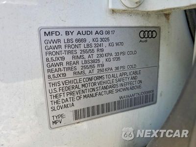 Zdjęcie 13 z 13 samochodu: 2018 AUDI Q7 PREMIUM VIN:WA1AAAF7XJD006808 - miniatura