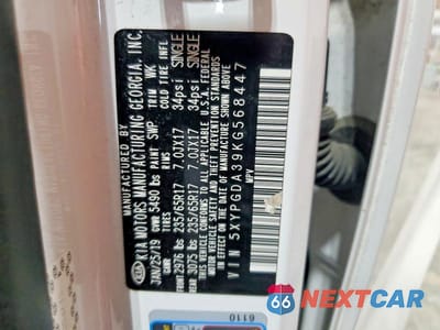 Zdjęcie 12 z 12 samochodu: 2019 KIA SORENTO LX VIN:5XYPGDA39KG568447 - miniatura