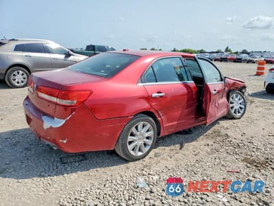Trzecie zdjęcie samochodu z tyłu: 2011 LINCOLN MKZ VIN:3LNHL2GC0BR750728 - miniatura