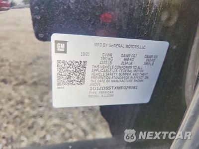Zdjęcie 12 z 12 samochodu: 2021 CHEVROLET MALIBU LT VIN:1G1ZD5STXMF029081 - miniatura