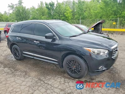 Czwarte zdjęcie samochodu z boku: 2013 INFINITI JX35 BASE VIN:5N1AL0MM2DC322289 - miniatura