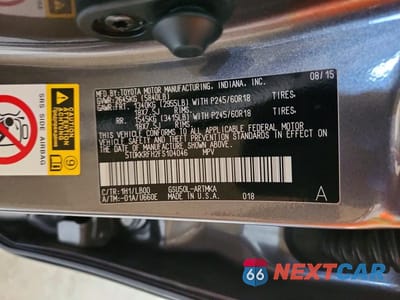 Zdjęcie 13 z 13 samochodu: 2015 TOYOTA HIGHLANDER XLE VIN:5TDKKRFH2FS104046 - miniatura