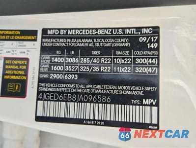 Zdjęcie 10 z 11 samochodu: 2018 MERCEDES-BENZ GLE COUPE 43 AMG VIN:4JGED6EB8JA096586 - miniatura