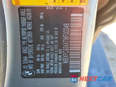 Zdjęcie 13 z 13 samochodu: 2007 BMW X3 3.0SI VIN:WBXPC934X7WF00348 - miniatura