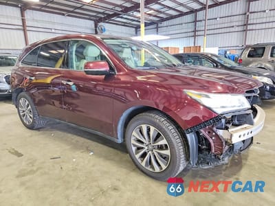 Czwarte zdjęcie samochodu z boku: 2016 ACURA MDX TECHNOLOGY VIN:5FRYD4H47GB018964 - miniatura