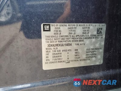 Zdjęcie 13 z 13 samochodu: 2018 GMC TERRAIN SLE VIN:3GKALMEX0JL194594 - miniatura
