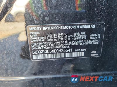 Zdjęcie 13 z 13 samochodu: 2014 BMW X5 XDRIVE35I VIN:5UXKR0C5XE0H25541 - miniatura