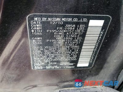 Zdjęcie 12 z 12 samochodu: 2011 NISSAN CUBE 1.8 VIN:JN8AZ2KR4BT206350 - miniatura